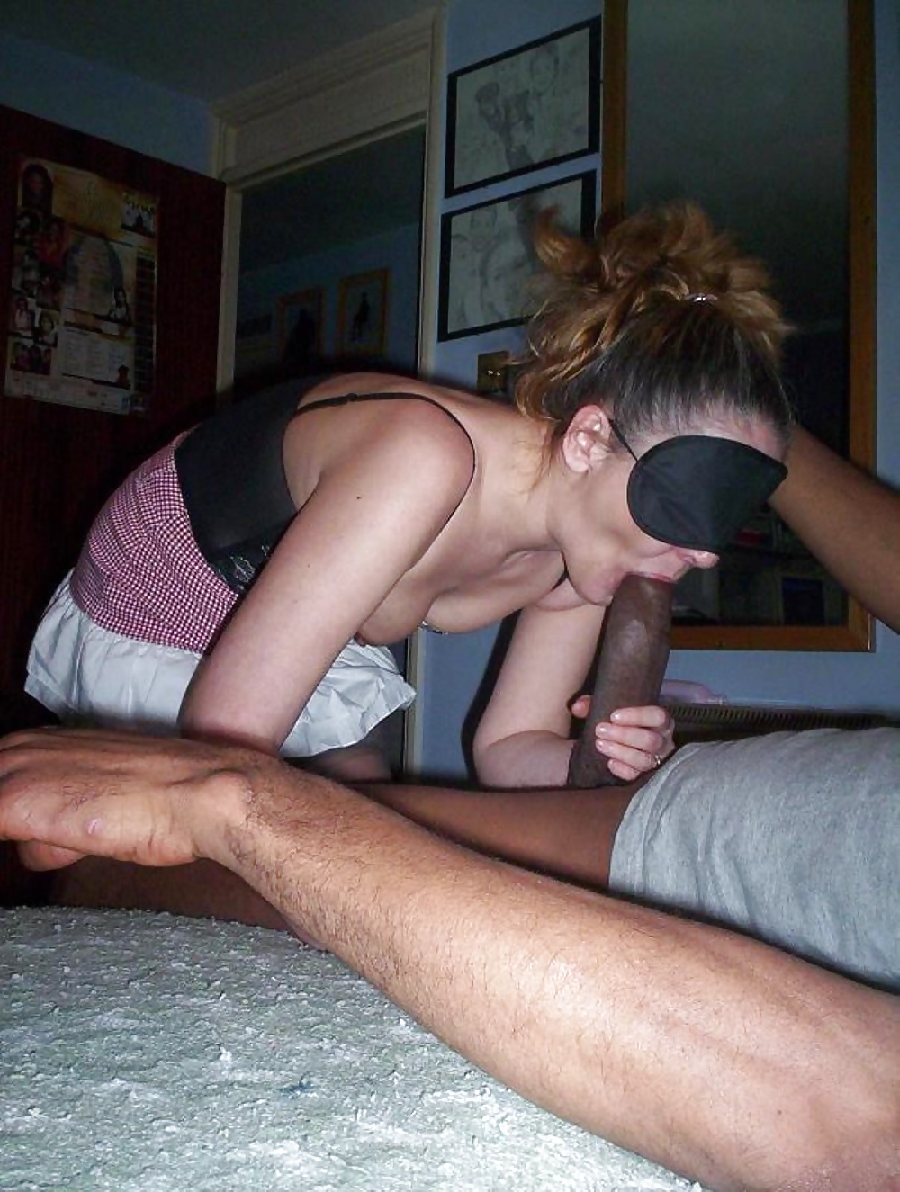 Fooled wife into fucking another blindfolded