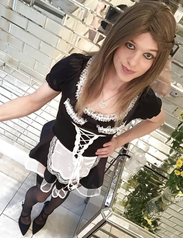 Cute sissy trap chastity with