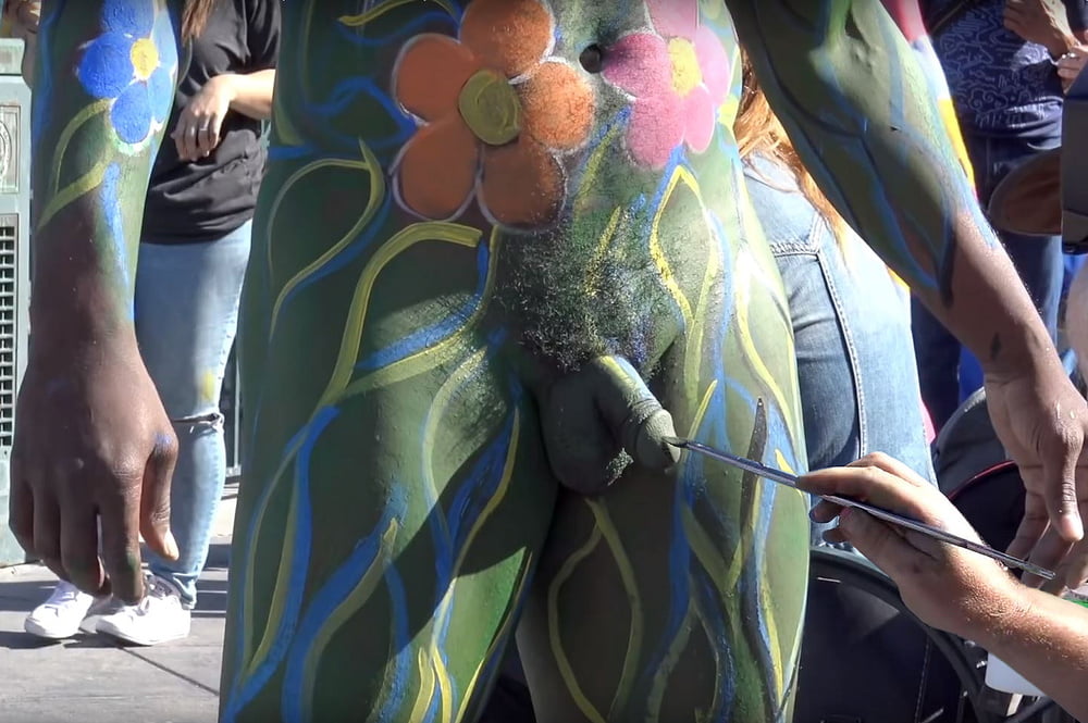 Nudist Body Painting Penis.