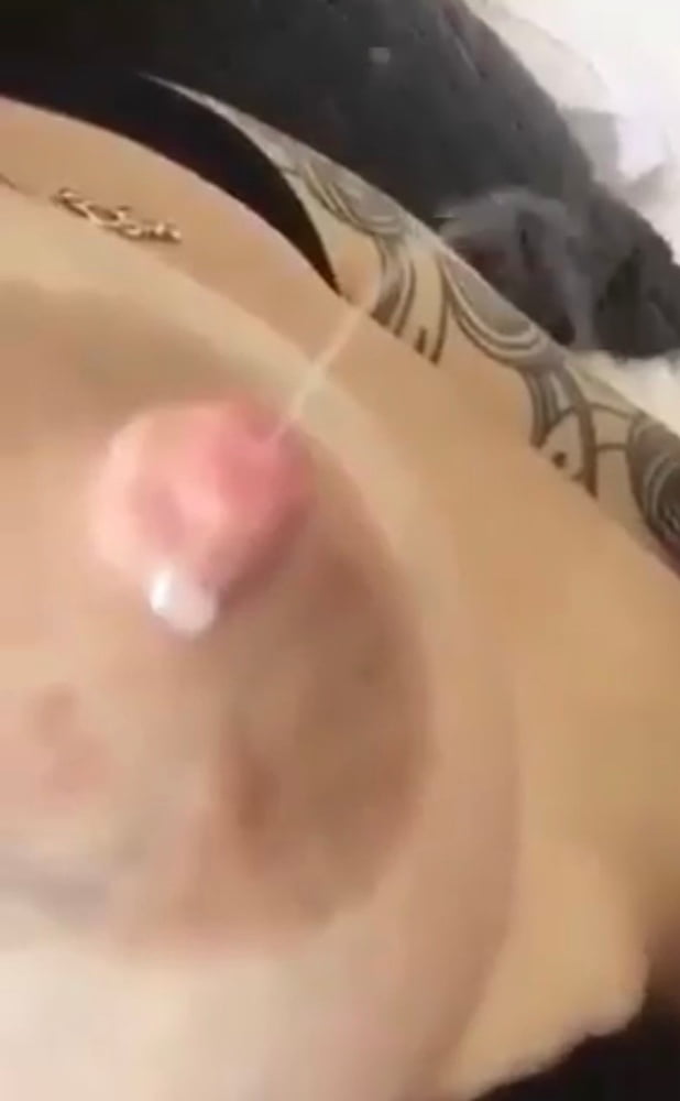 Tits spraying milk