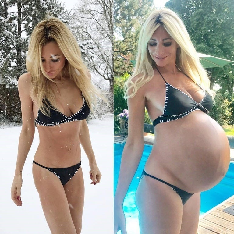 Nude pregnant women before after pregnancy