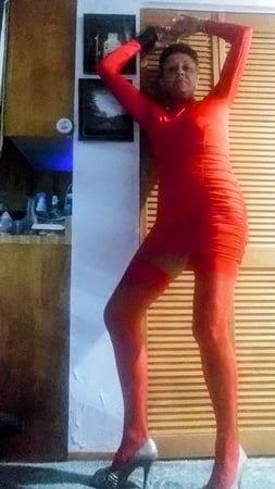 who is the lady in red cleanjean red lingerie that is         