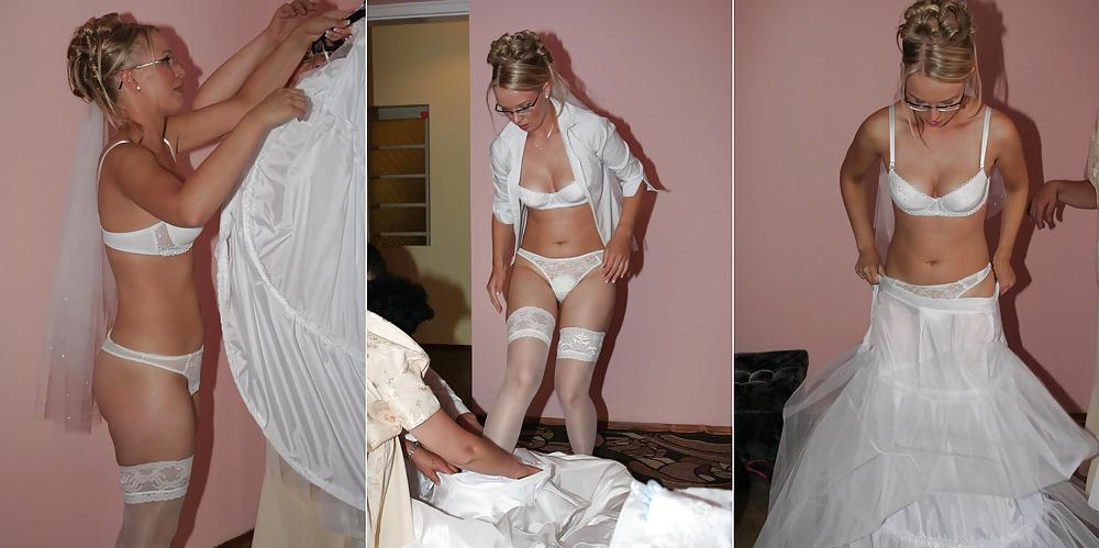 XXX Real Amateur Brides - Dressed & Undressed 4
