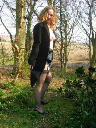 flashing in the woods stockings and suspenders         