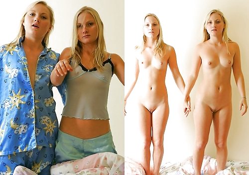 XXX Teens Before and After dressed undressed