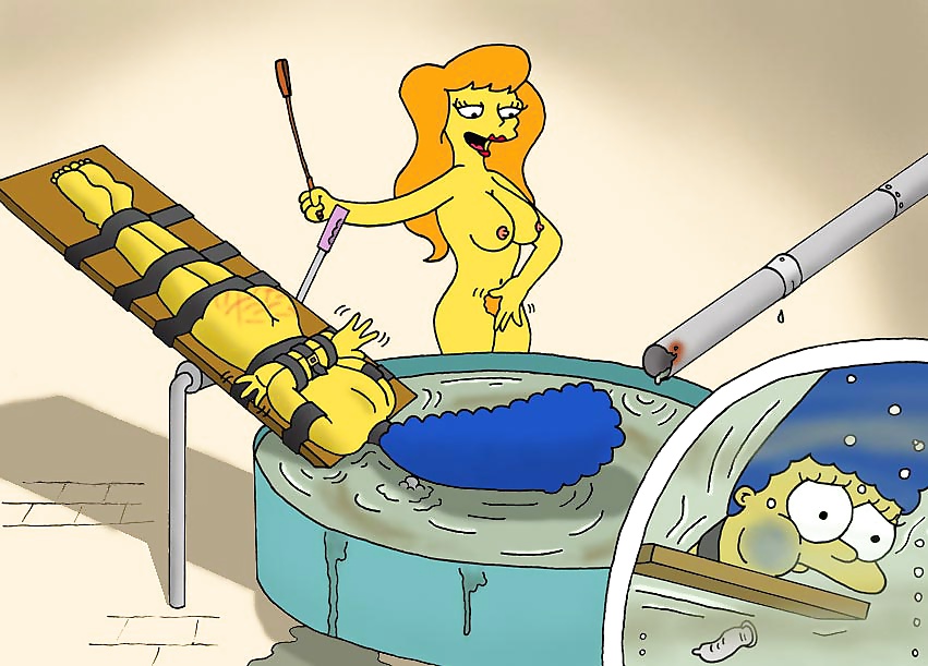 Simpsons homer and marge bondage.