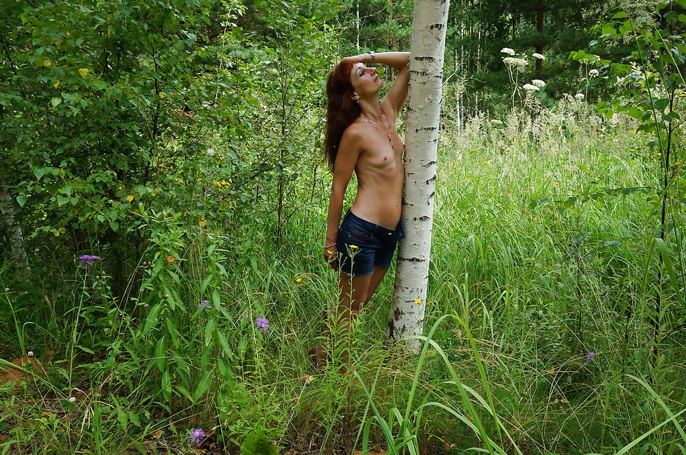Nude Near Birch Upon Volga
