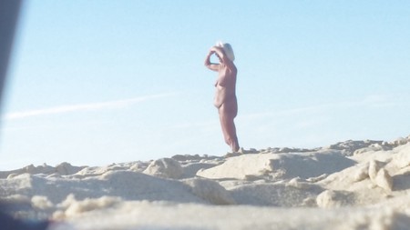 Nude area of Mimizan Beach in France
