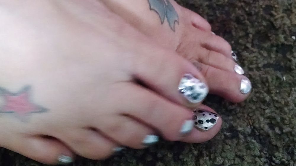 XXX Wifes Barefoot Painted Toes More Pictures Coming Soon