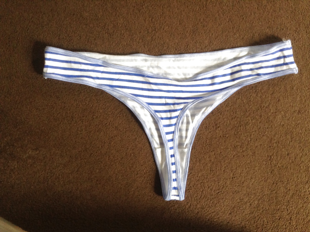 XXX Wife's Striped Cotton Thong