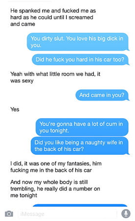 Messages cuckold text Hotwife Texts