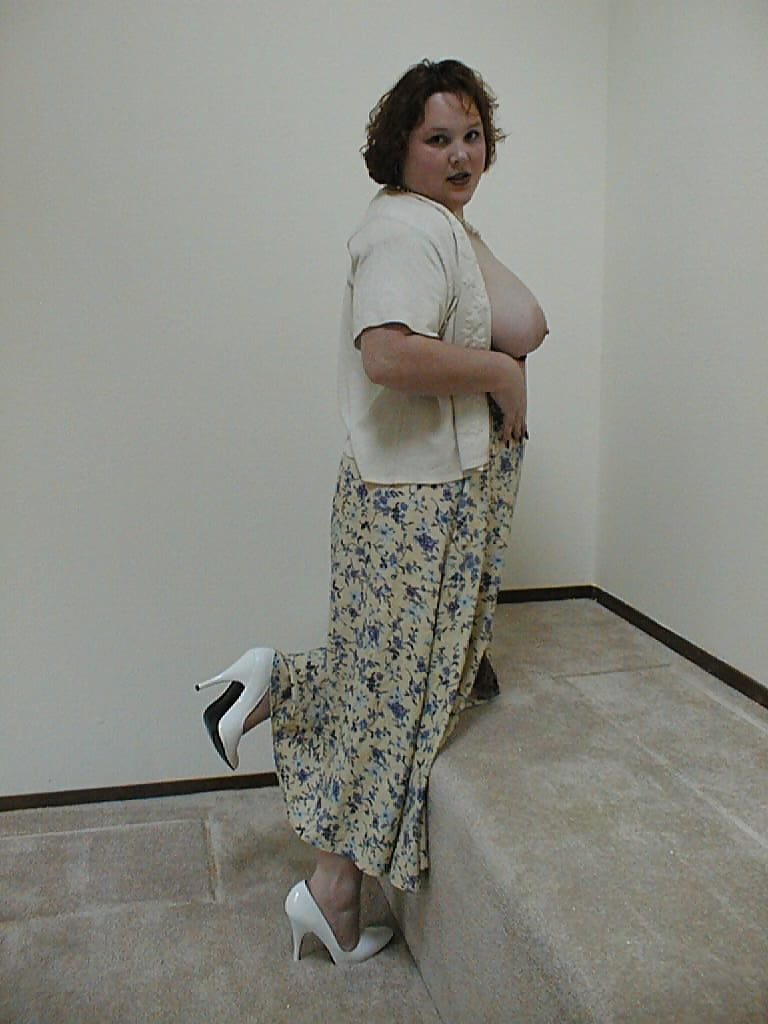 XXX Ex WIfe #23 Long Skirt & Wht Heels #2