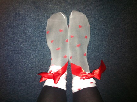 heart stockings
