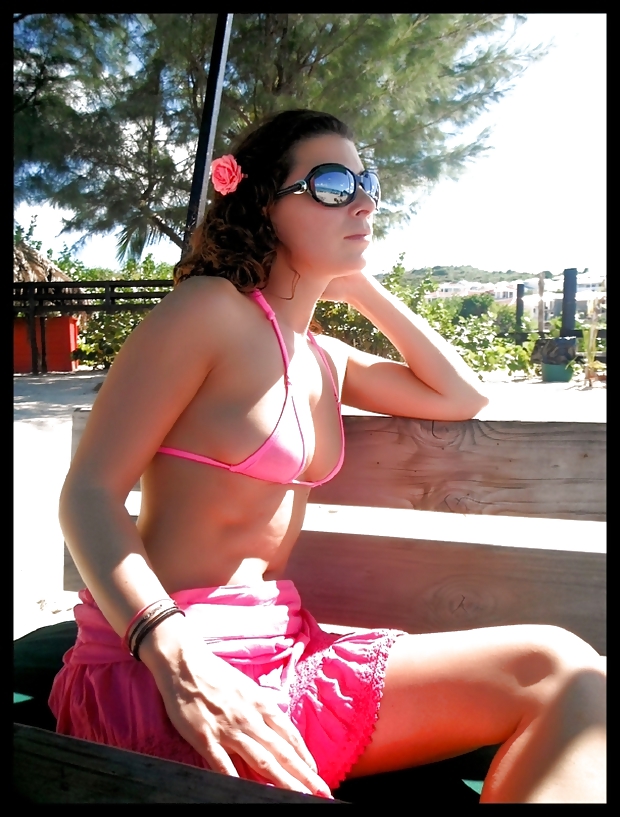 XXX Brunette in bikini