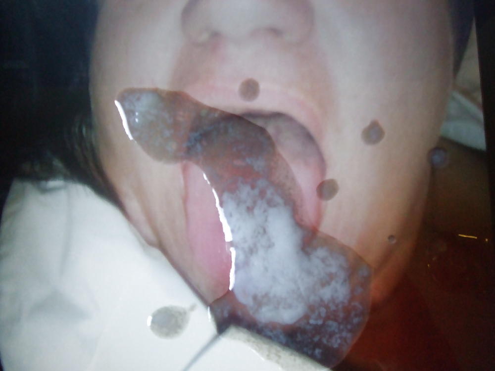 XXX Cum on Tongue Tribute  4 beesting's wife .