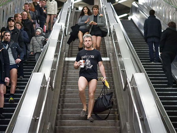 XXX World Wide Strip Down For No Pants Subway Ride Day 2015