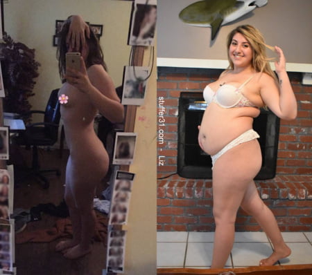 weight gain before and after           