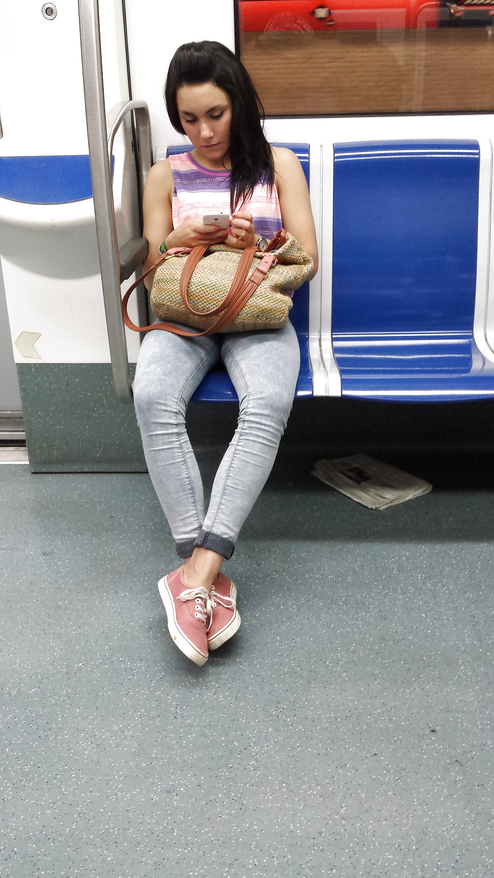 XXX Voyeur in Barcelona metro