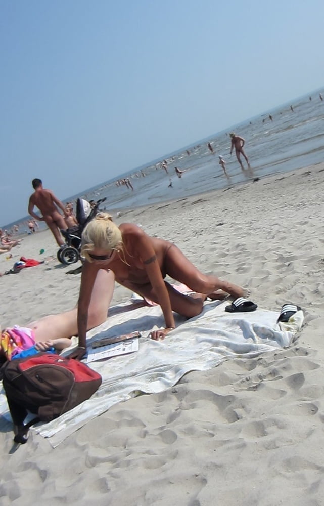 XXX Blond Girl Nude on the Beach