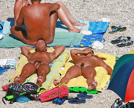 nudists on the beach