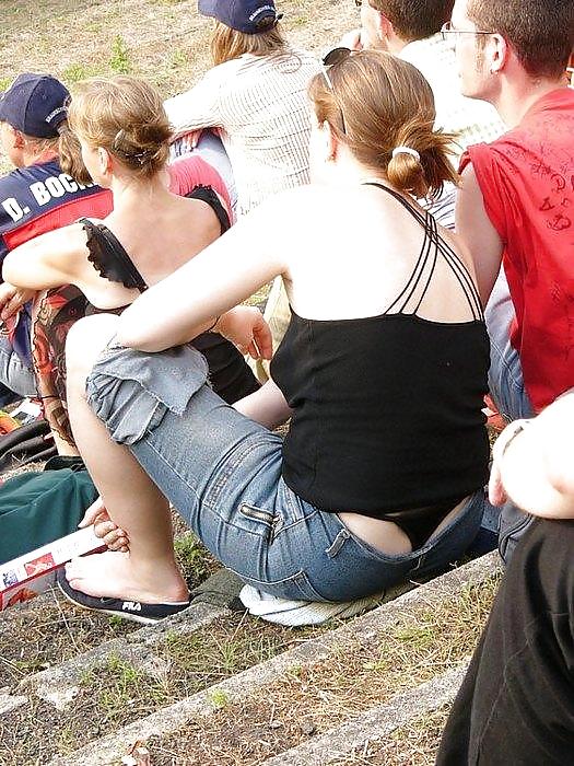thong in public Visible