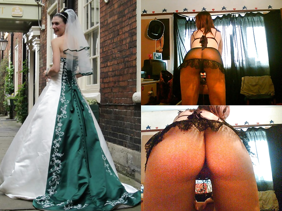 XXX Real Amateur Brides - Dressed Undressed 11