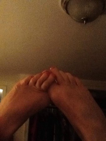 Cougar Mrs. C A redhead with big sexy feet and plump toes