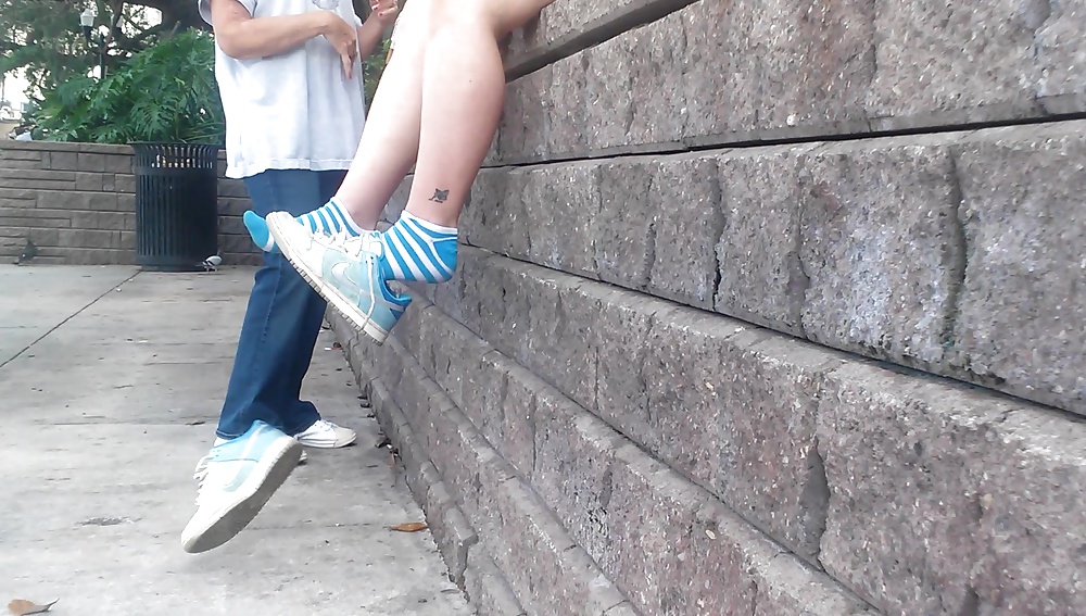 XXX Blue strip socks