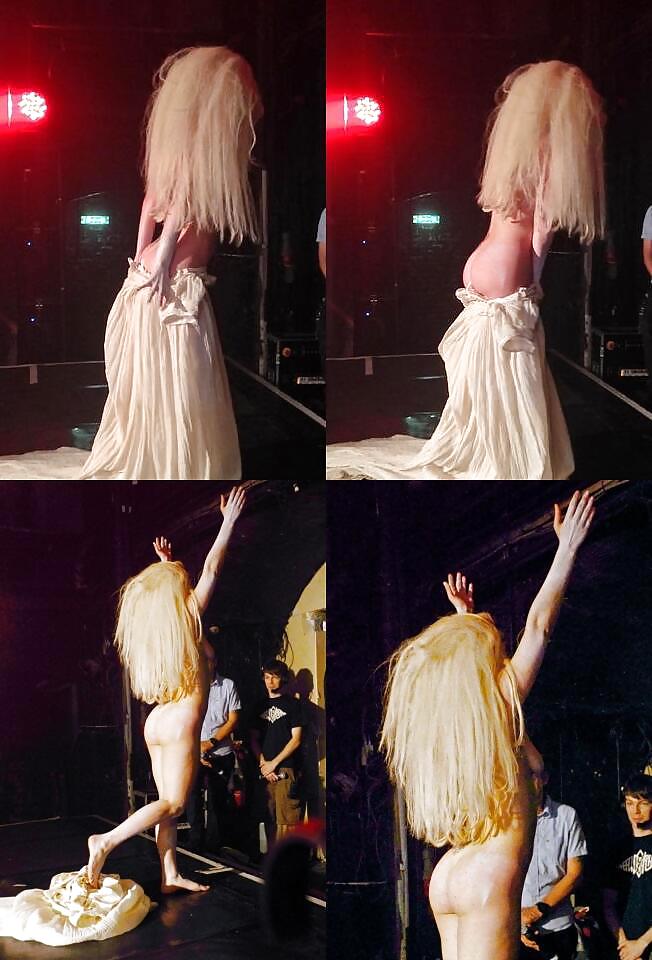 XXX Lady Gaga strips NAKED on stage at London GAY nightclub