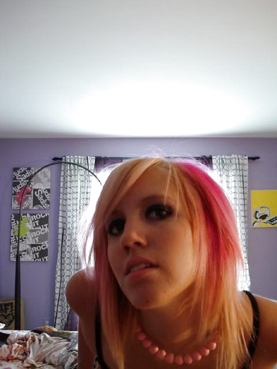 XXX my collection 50 : sexy pink hair emo girl