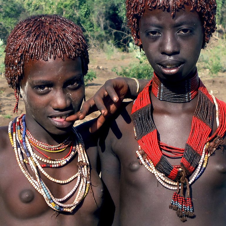 XXX The Beauty of Africa Traditional Tribe Girls
