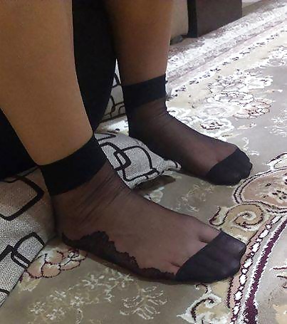 XXX Hijab Turban nylon feet 2