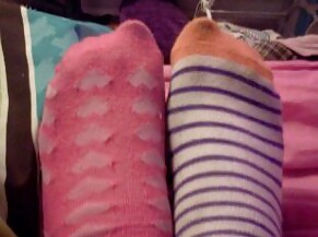 random socks and feet