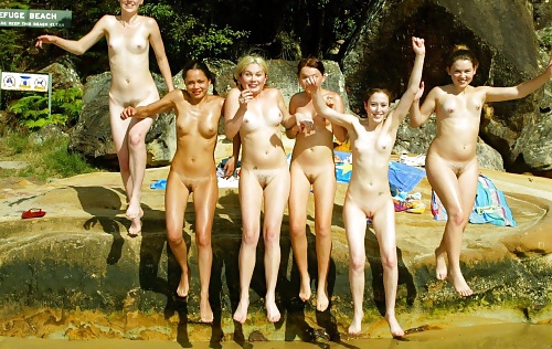 XXX group skinny dipping