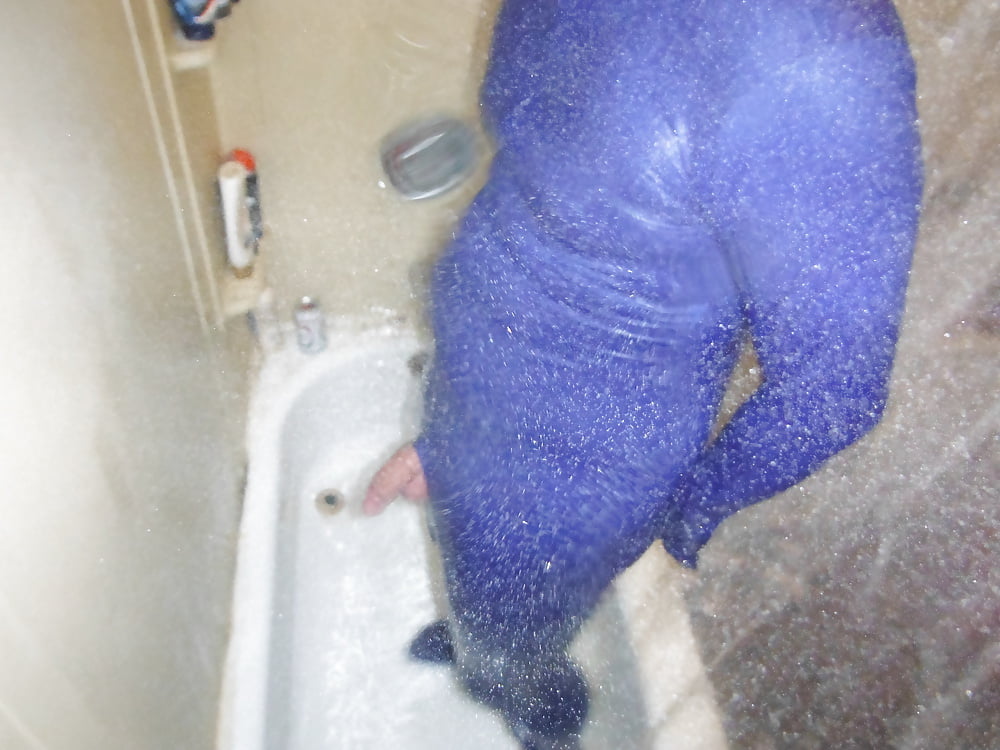 XXX blue skin after warm shower