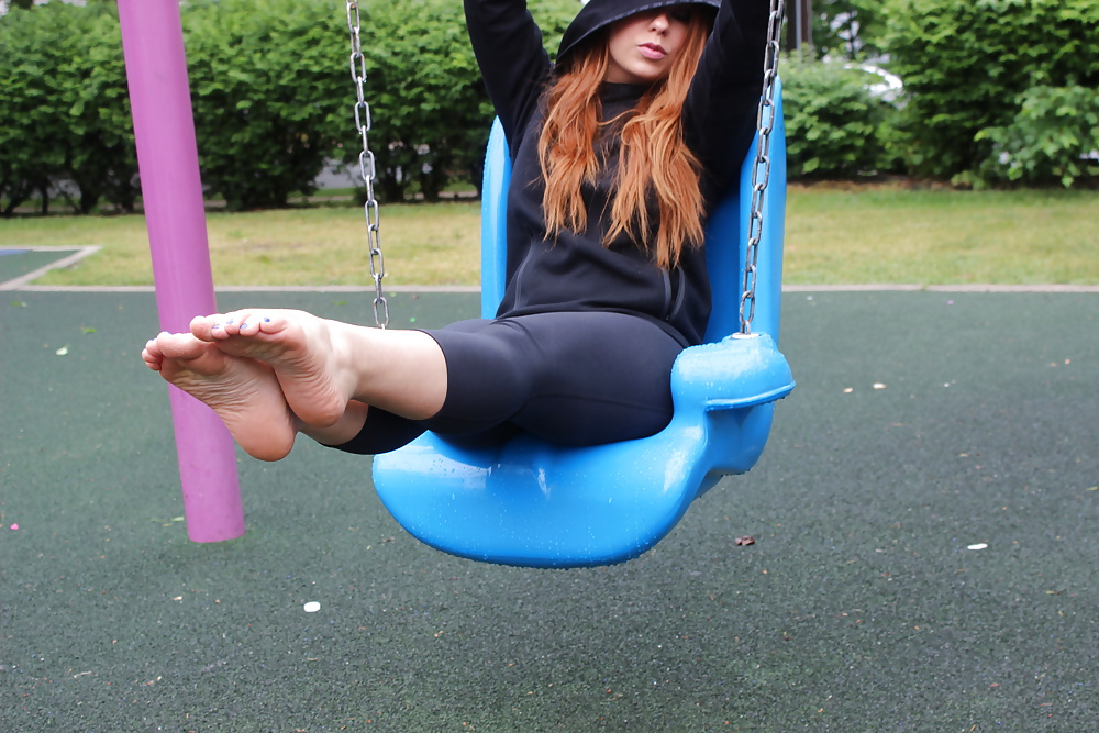 XXX Peeping FEET in The Playground