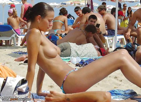 Hot beach girls teasing