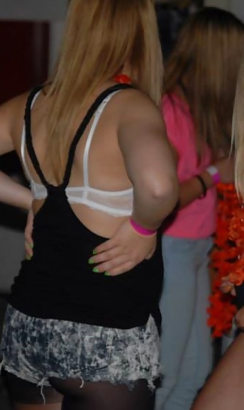 XXX Danish teens-223-224-bra panties beach party cleavage