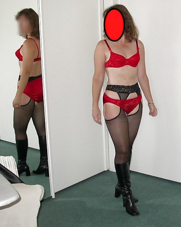 geil in rot hot in red