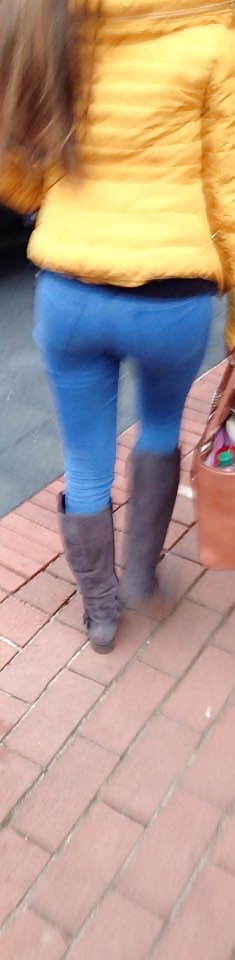 XXX That teen jeans ass hot butt sexy girl in public