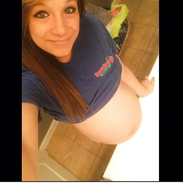 XXX Nice pregnant teen with huge belly