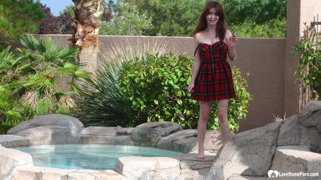 kinky brunette taking my cock while showering         