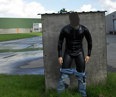 Outside in Rubber