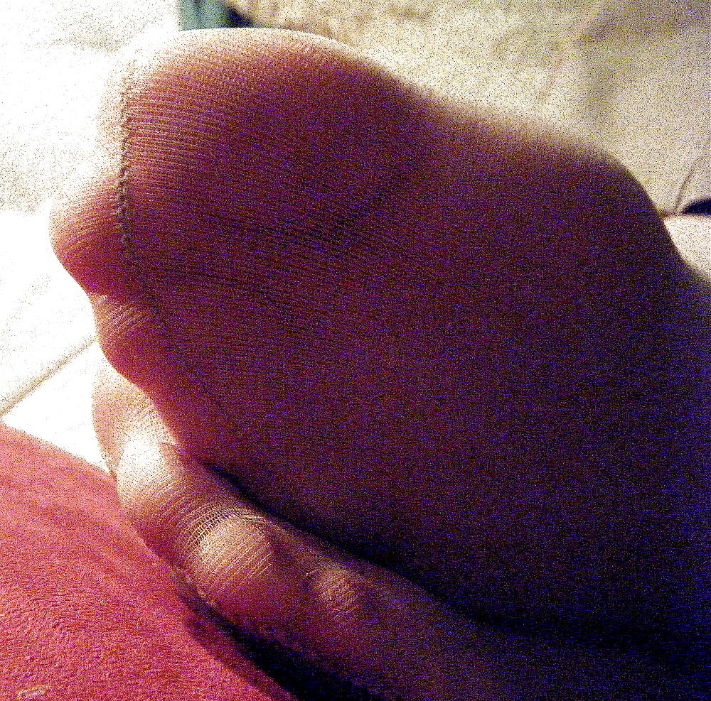 XXX New Candid Shots of my Wife's Toes in Hose