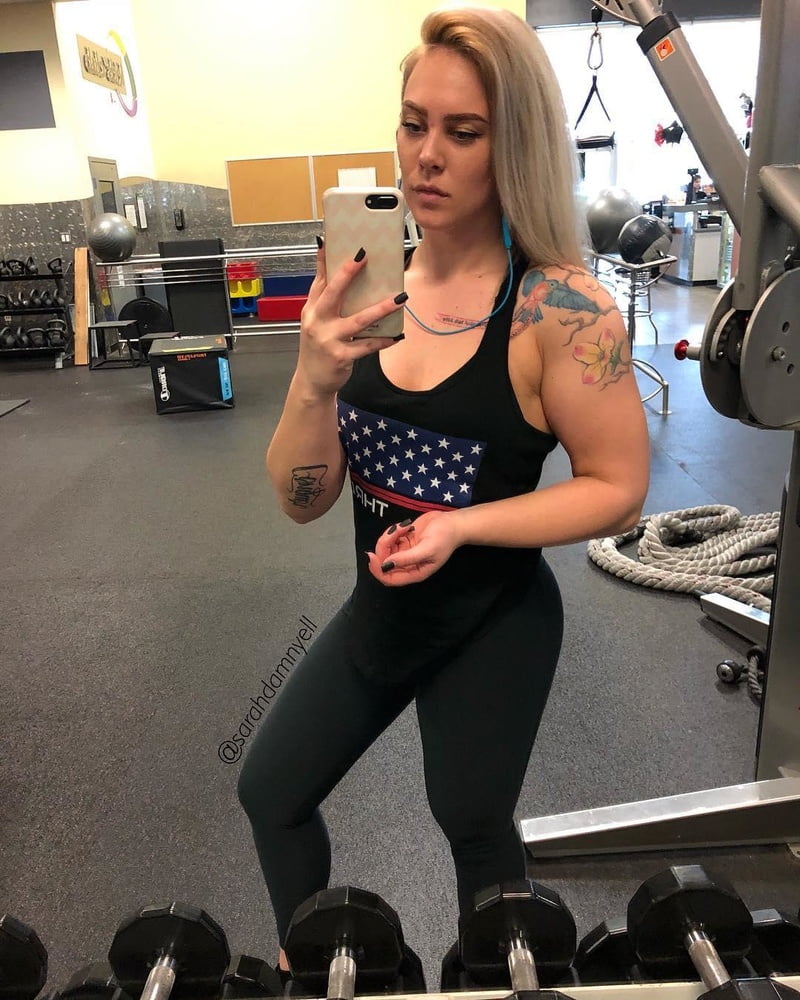 Muscular Fit Marine Chick Trump Supporter All American - 485 Photos 