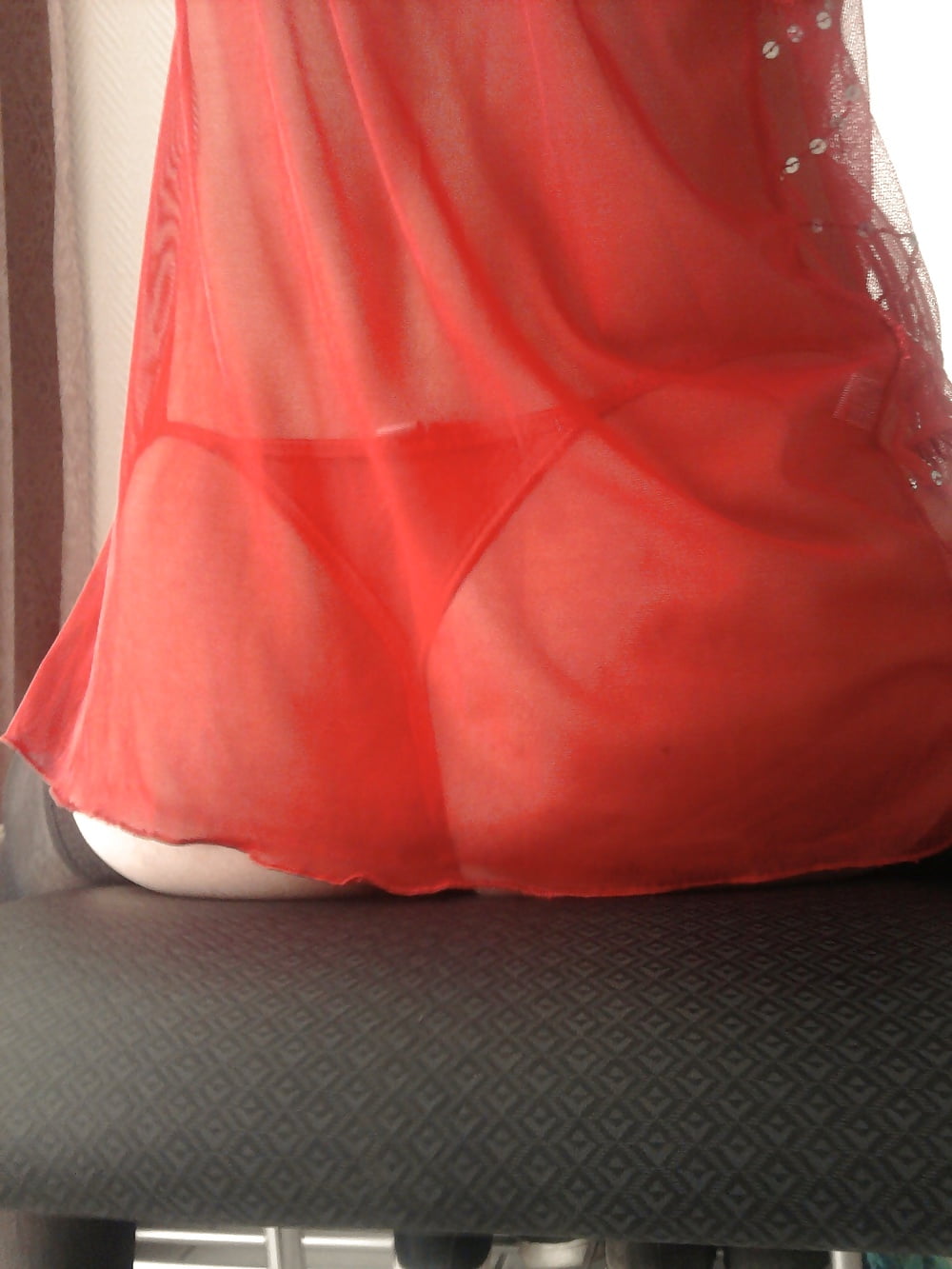 XXX New red outfit and thong