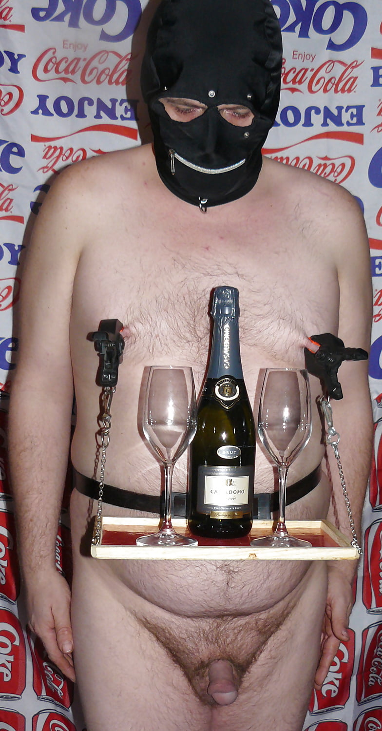 XXX serve wine for Mistress