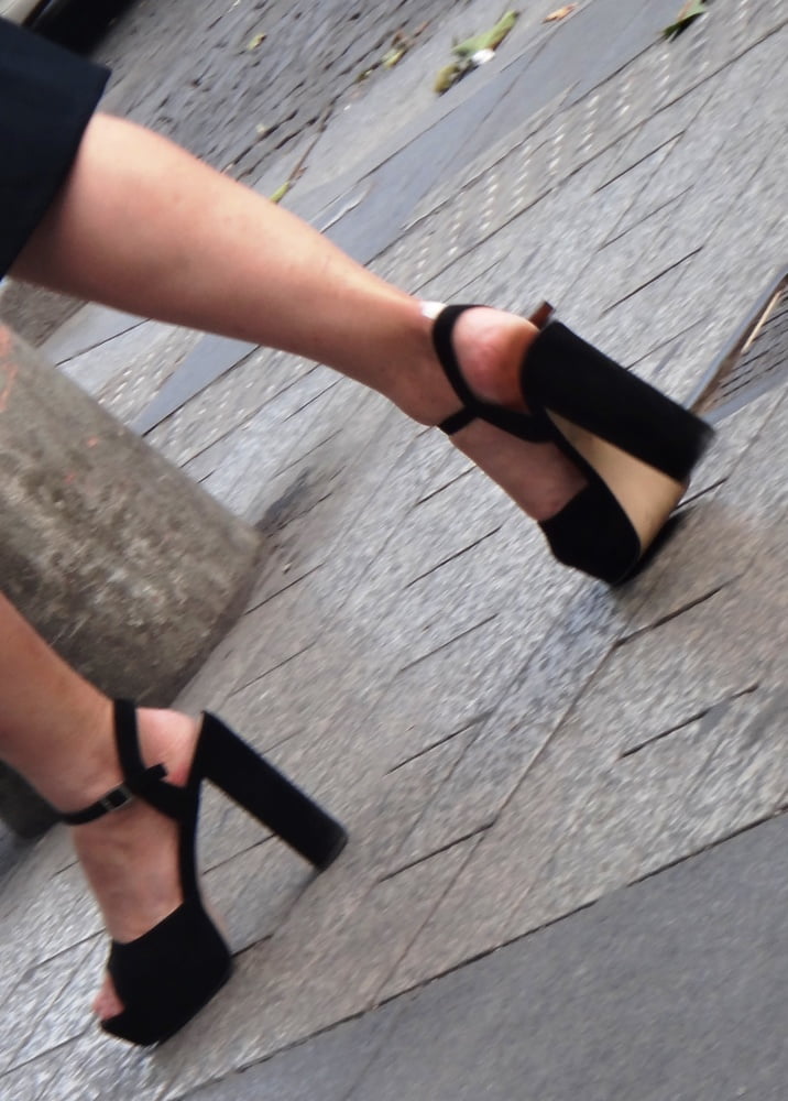 Candid mature in high heels photo #324418675