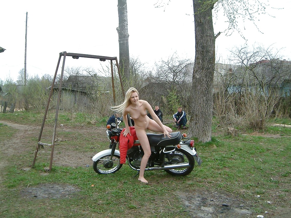 XXX ANNA NAKED WITH MOTORBIKE