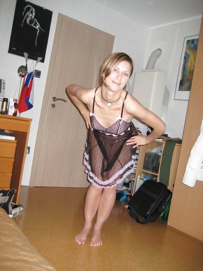 XXX Cute Blonde Girlfriend in and out of lingerie